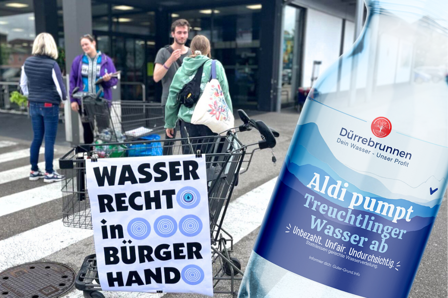 Wir lassen uns nicht das Wasser abgraben – Stoppt Aldi in Treuchtlingen